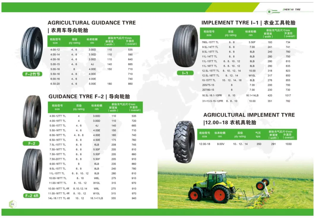 Longway Brand Agricultural Tyre, 4.00-12 4.00-14 4.00-16 4.00-19, Cheap and Good Quality.