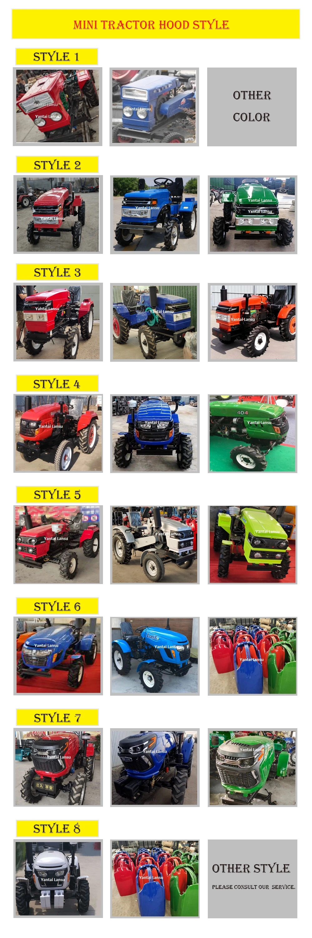 Cheap Factory Price Hot Sale Price Farm Agriculture Mini Wheel Tractors for Sale