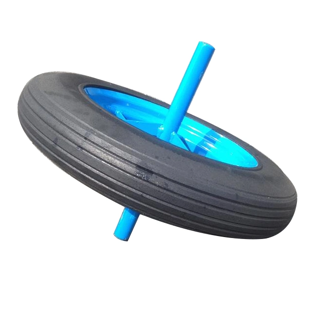 14 Inch 14X4 Inch Flat Free Small Puncture Proof Solid Rubber Caster Tire Wheel for Stroller Wheel Lawn Mover Wheel Cart