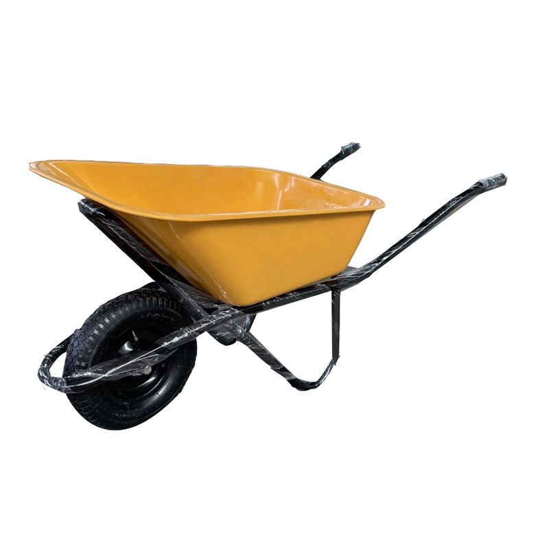 Fixtec 150kg Flat Free Metal Tray Wheel Barrow Hand Truck with PU Foamed Wheel