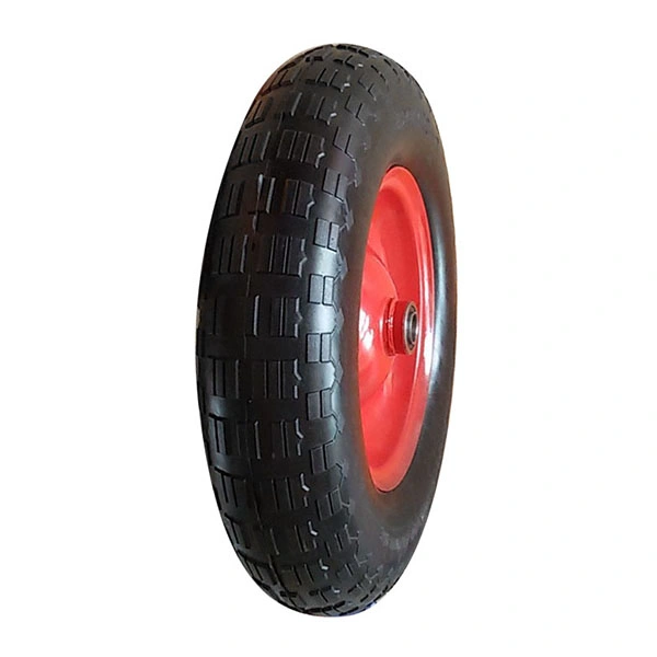 New PU 16&quot; 4.80 4.0-8 Puncture Proof Solid Wheelbarrow Wheel Tyre Tire