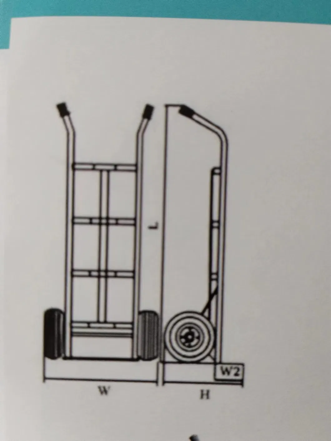 3wheels for Climbing Stairs Hand Truck Ht1312