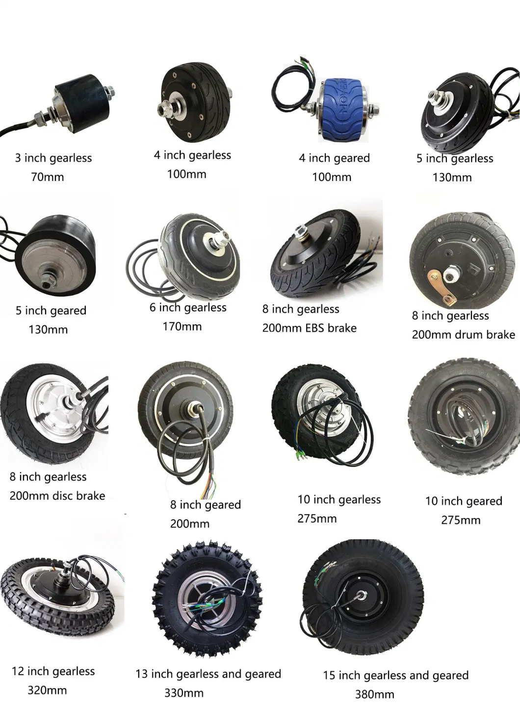 2020 Hot Sell 10 Inch Brushless 23n. M 5km/H Electric Hub Motor Wheel