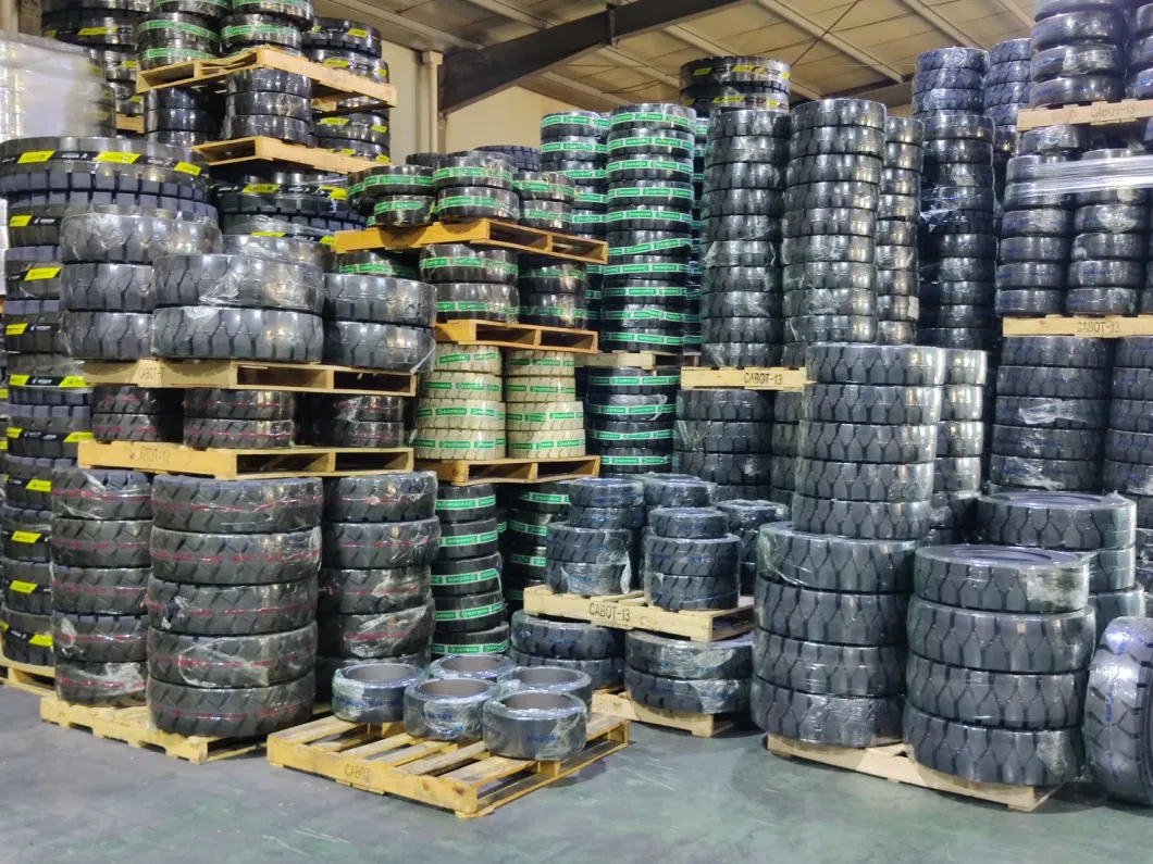 Solid Rubber Tires 6.50-10 Forklift Tire Industrial Wheels of 10 Inch Solid Tire