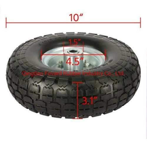 Solid Rubber Tire for Garden Wagons Carts Trolley Wheel 4.10/3.50-4