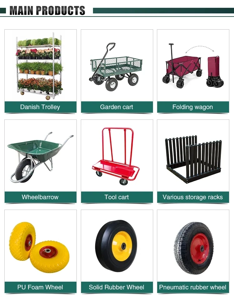 12 Inch 4.00-6 3.00-4 Pneumatic Rubber Wheel for Garden Wagon Cart Trolley Wheelbarrow