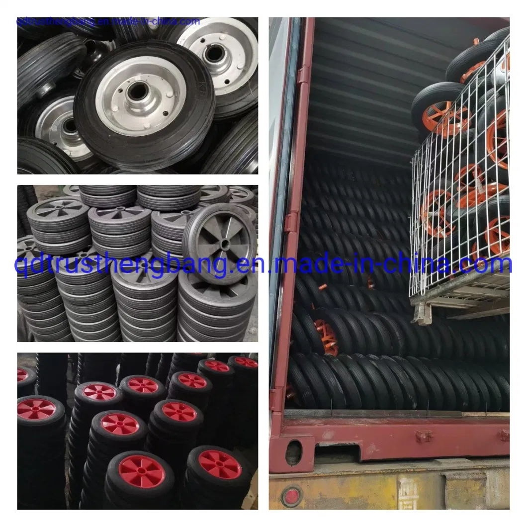 14 Inch Mini Farm Tractor Tires Pneumatic Rubber Wheel with Steel Rim for Wheel Barrow 14X5.00-6