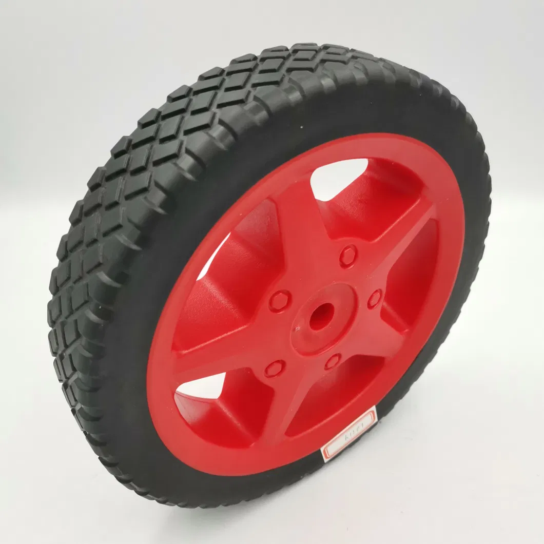 200 X 40 mm PVC Plastic Single Roller Wheel Barrow for Lawn Mower