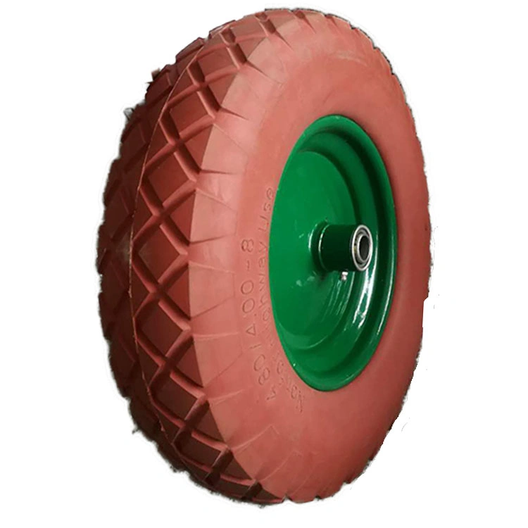 Orange PU Foam Wheel 4.80/4.00-8 for Wheelbarrow