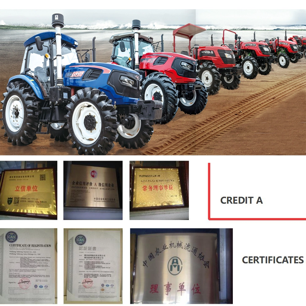 Taihong 40HP, 45HP, 50HP, 55HP 2WD/4WD Mini/Small/Large Agricultural Wheel Farm Tractor with Wider Tyres