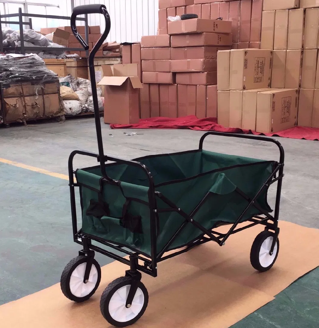 Heavy Duty Foldable Garden Trolley Folding Cart Wagon Truck Wheelbarrow