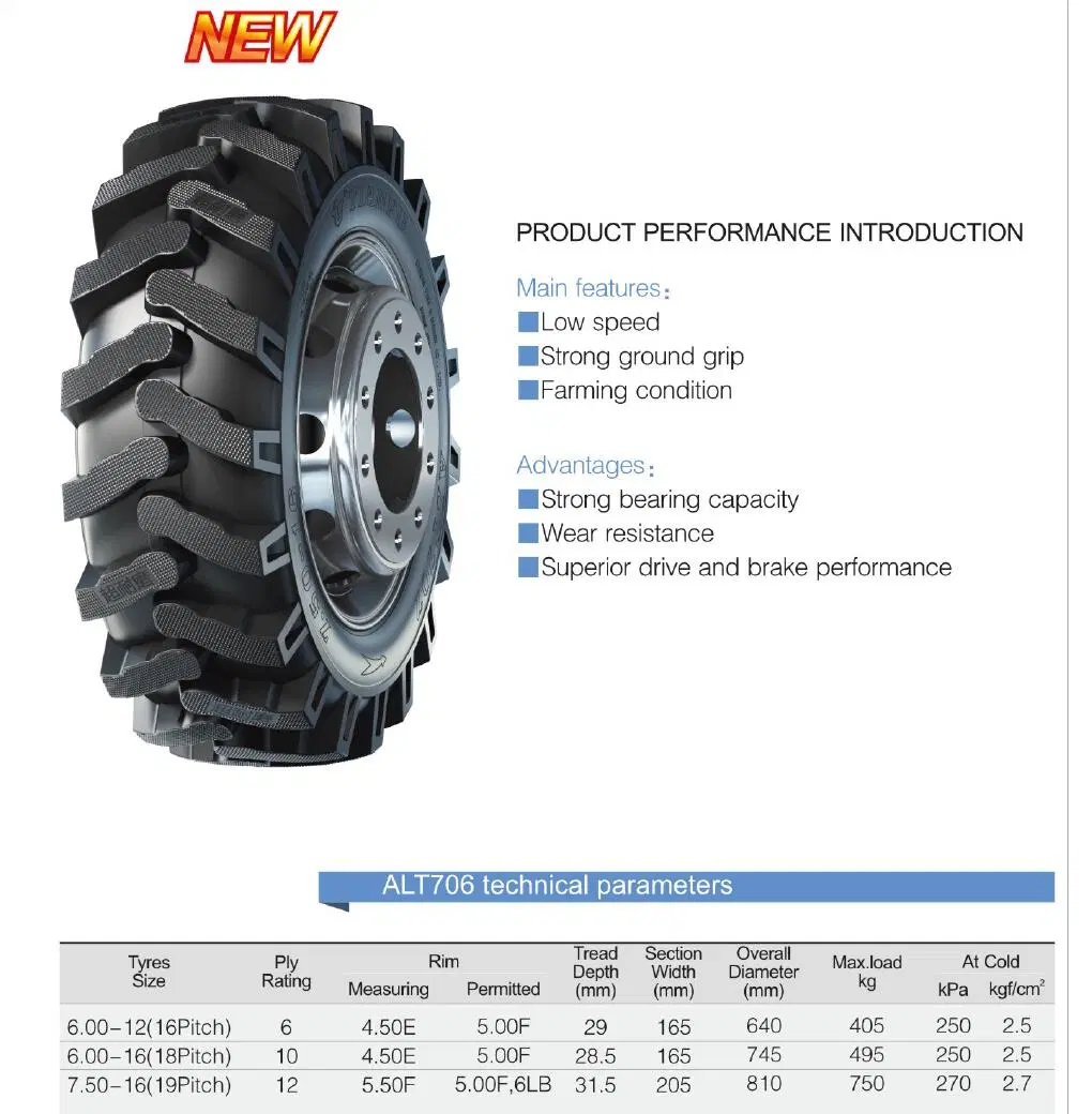 High Quality Armour/ Taishan/ Bonway Agricultural Tractor Tyres for African Countries (Sudan, Ethiopia, Mozambique, Tanzania, Zambia, Kenya, Egypt) 750-16