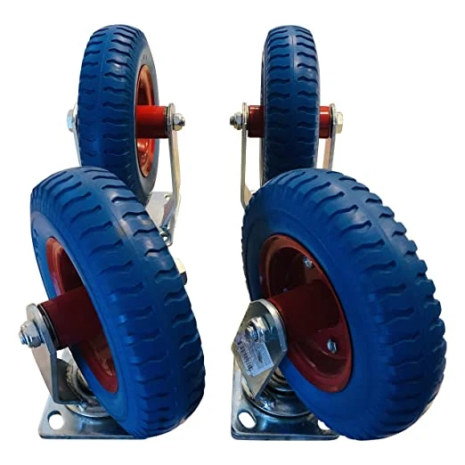 Solid Rubber Polyurethane Foaming Flat Free PU Foam Trolley Wheelbarrow Wheels