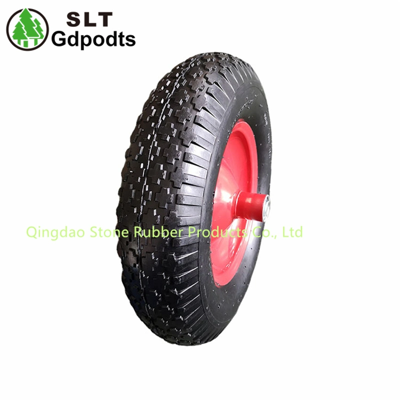16 Inch Pneumatic Rubber Tyres for Wheelbarrow 4.00-8 Air Tire