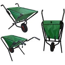 Garden Folding Leaf Wheelbarrow with 600d Oxford Bag