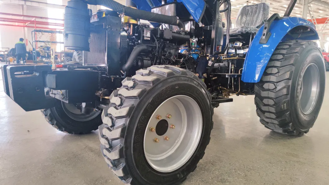 CE 254 Widened Tire Mini Farm Tractors Agriculture Tractor Like John Deere 4WD Wheel Tractor with Rotary Cultivator Agricultural Tractor for Farm