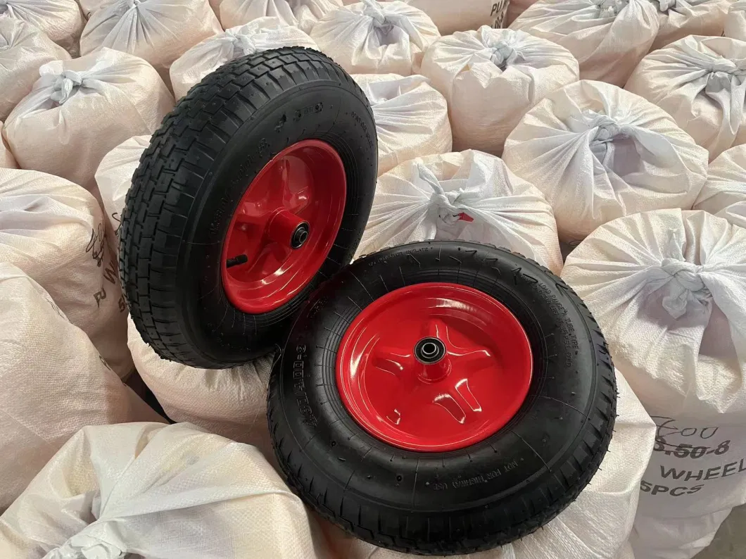 Heavy Duty Pneumatic Rubber Wheels Used for Wheelbarrow Garden Dump Cart 3.50-8 4.00-8