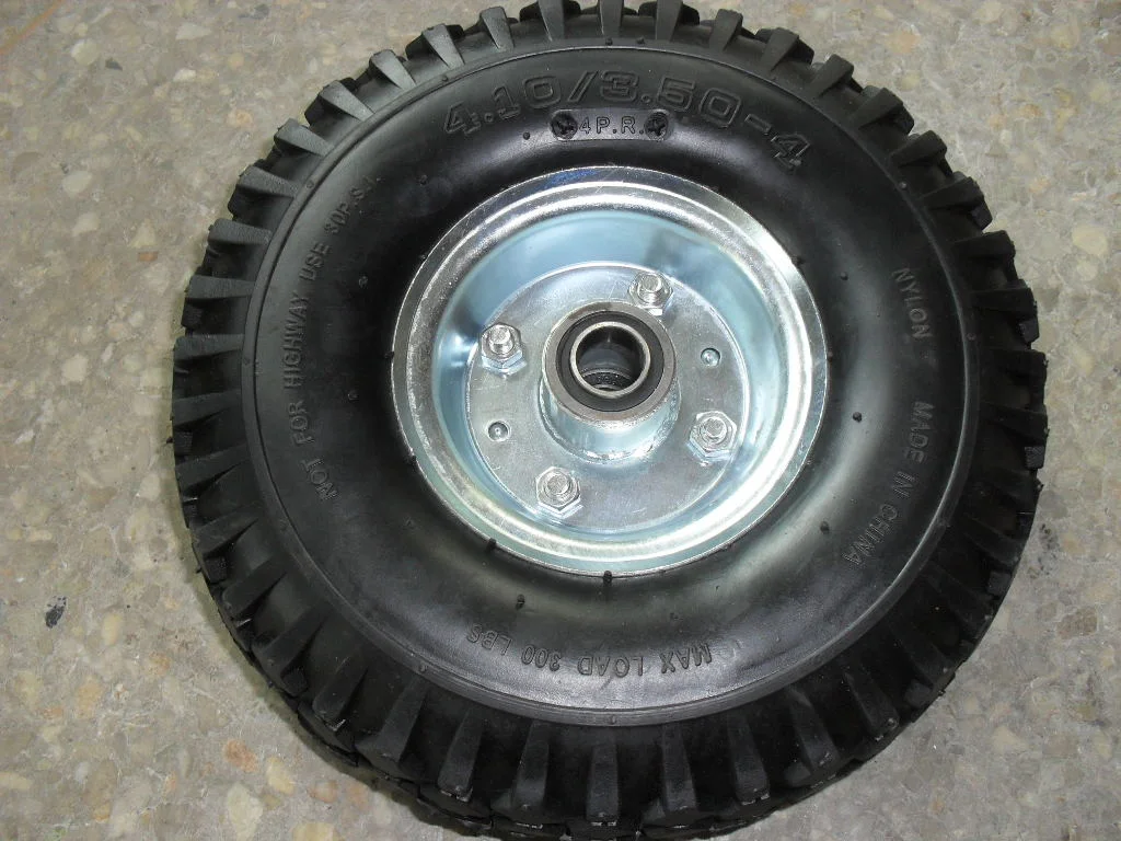 10 Inch3.50-4 Polyurethane Puncture Proof Flat Free Tires Garden Carts Lawn Mower PU Foam Wheels