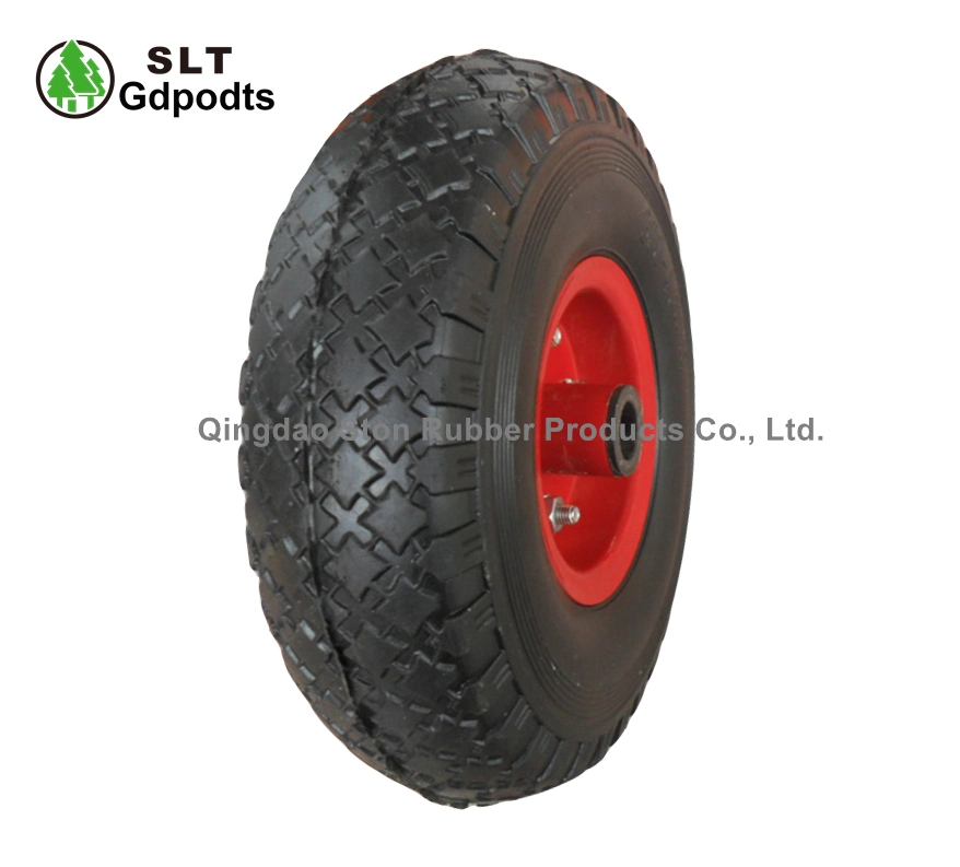 10&quot; 3.00-4 Heavy Duty Trolley Wheels Solid Rubber Wheel