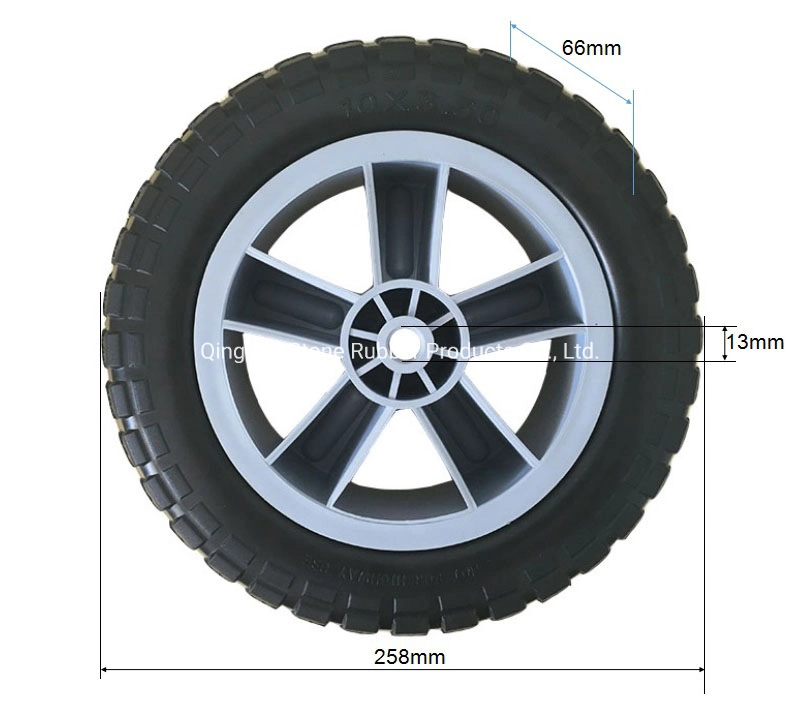 10&prime;x3.5&prime; PU Foam Wheel for Lawn Mower Tool Cart 10 Inch