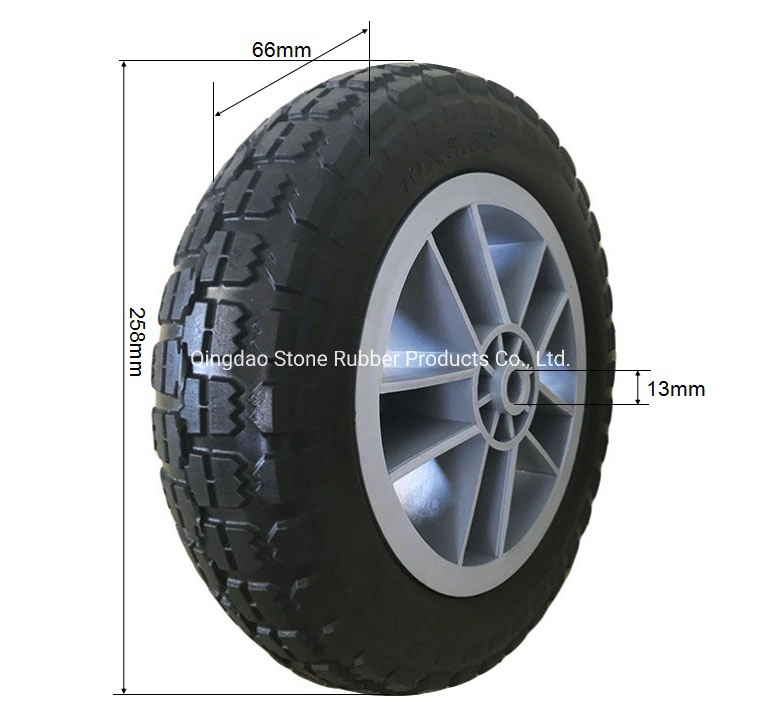 10&prime;x3.5&prime; PU Foam Wheel for Lawn Mower Tool Cart 10 Inch