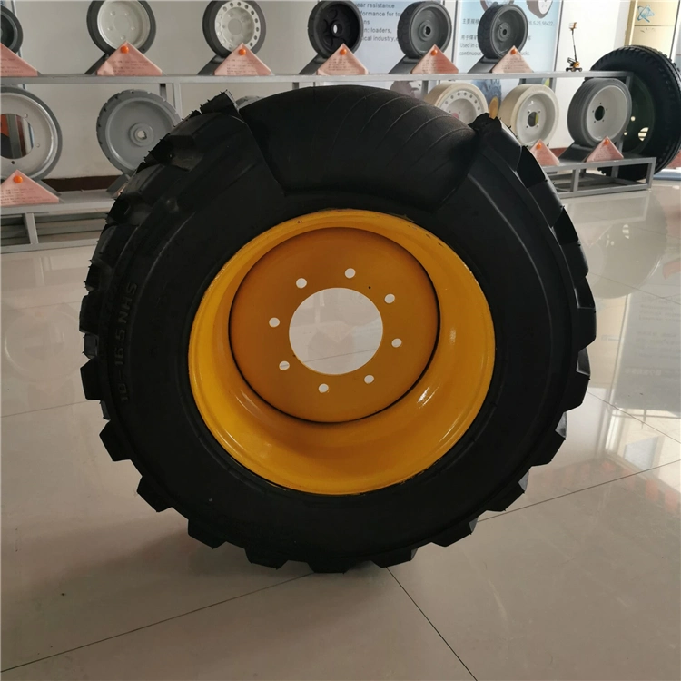 Aerial Work Platform Vehicles Wheel 10-16.5 Polyurethane Filled Tire PU Foam Filled Tire Skid Steer Loader Solid Tire