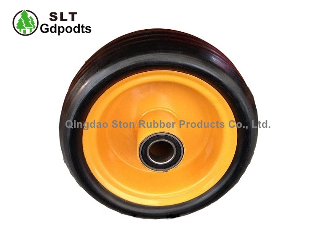 6 Inch Hard Rubber Wheel for Agricultural Equipment with Grease Nipple