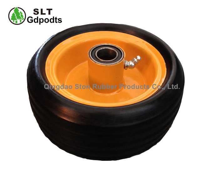 6 Inch Hard Rubber Wheel for Agricultural Equipment with Grease Nipple