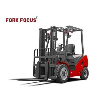  Carretilla elevadora Diesel de 4 Ton Forkfocus Carretilla con motor Yanmar trabajo para la fábrica de bloque de la carretilla elevadora servicio en la industria química y la energía