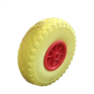  10 pulgadas PU espuma ruedas de barra de ruedas 3.00-4 Trolley Wheel Beach Ruedas de carro rueda de espuma de poliuretano sólido para carrito