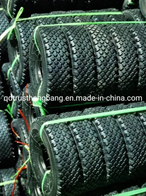  Suministro de la fábrica de rueda 10 &prime;&prime; la pequeña rueda de carretilla de mano de caucho de neumáticos neumáticos vagón 3,00-4 260X85.
