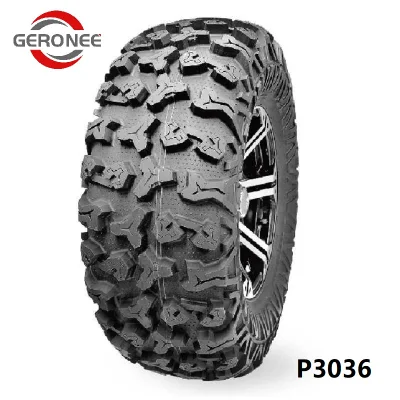 Geronee Brand 12&prime;&prime; 25X8.00r12 At25X8r12 25X10.00r12 At25X10r12 Barro todo fuera de carretera Patrones de terreno de rodadura neumáticos radiales ATV UTV Sport