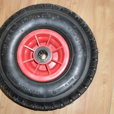  Inflables mayorista Rueda de goma Neumáticos Los neumáticos llenos de aire de la rueda de carro de mano de la rueda de carretilla de mano de la rueda de carro