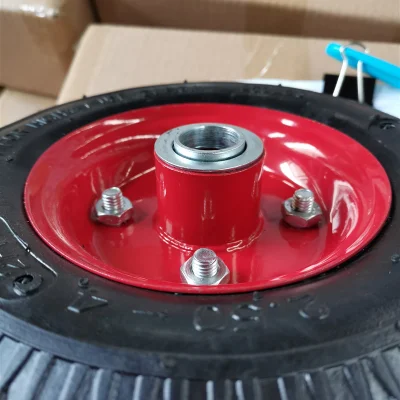  Herramientas de jardín Jardín Tipping Carrito 50L Carrito bandeja de plástico 2.50-4 rueda con rueda neumática de caucho pulg.