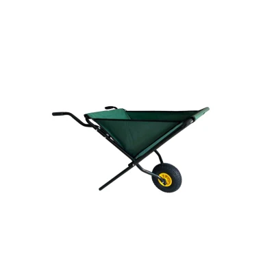  60 L verde jardín Carretilla plegable de tela