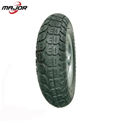  350-7 3.50-7 rueda neumática de caucho para el carro de jardín para la carretilla de ruedas Cubo de acero para camiones de mano
