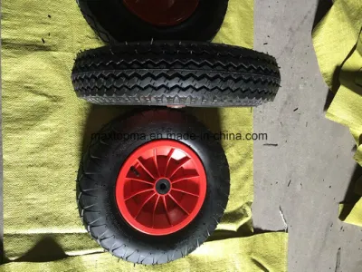Camión de mano de la rueda de goma de neumáticos