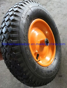  4.00-8 neumáticas de alta calidad de la rueda de carretilla de mano con la popular banda de rodadura para carretillas, carros, Carros de herramientas