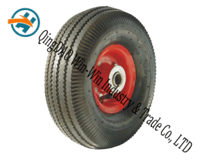  10&quot;x3.50-4 Rueda de goma neumática para el carro