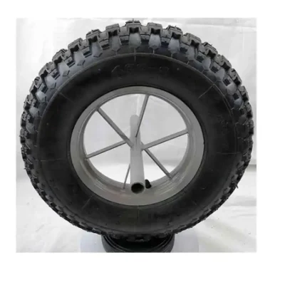  Precio barato rueda de caucho inflable neumática pequeña 16inch 4.00-8 Air Neumático para carro de ruedas carretilla carretilla carretilla