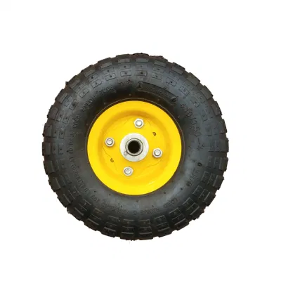  Rueda de neumático de goma 4.10/3.5-4 para carrito.