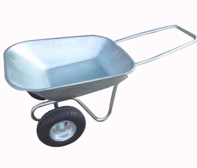  Venta en caliente 65L ruedas de doble tracción de metal Wb6211 uso en el jardín