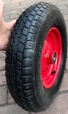  Neumático y rueda de 16 pulgadas de ajuste universal (relleno de aire) para Wheelbarrow Uso del carro