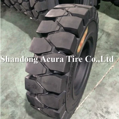  Alta resistencia al desgaste baja resistencia de rodadura larga vida y sin mantenimiento Anti-Puncture neumático de sólidos (27*10-12 315/45-12 5.50-15 6.50-16)