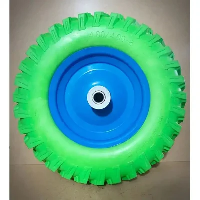  Espuma de poliuretano a prueba de pinchazos Tamaño de rueda 3.25-8 3.50-6 3.50-8 4.00-8 13 14 16 pulgadas adecuado para trolley, barrancos de sacos, ruedas de jockey