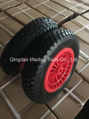  Camión de mano de la rueda de goma de neumáticos