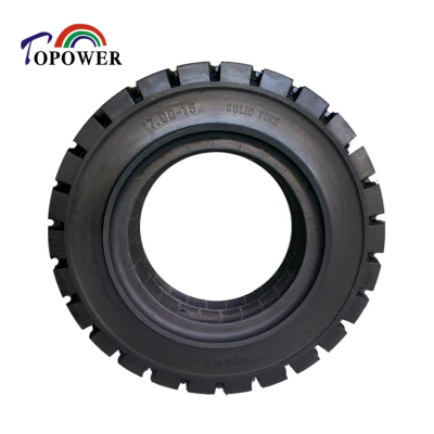 7.00-15 Puncture-Free fuerte capacidad de carga alta de los neumáticos de caucho natural sólido