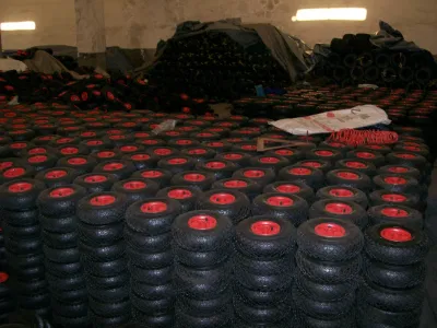  Inflables aro de metal de buena calidad a bajo precio de la rueda de goma de neumático para la carretilla de mano (3,00-4)