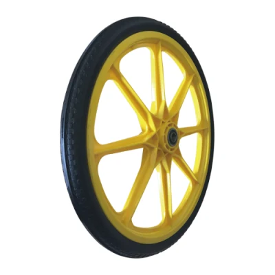  20 pulgadas de 20X1,75 Pulgadas Cortacésped de espuma de poliuretano PU la prueba de punción libre plana carro de los neumáticos de la rueda de Barrow