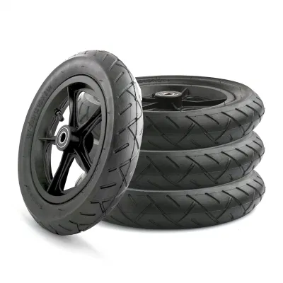  Neumático de caucho inflables de 12 pulgadas ruedas neumáticas ruedas cochecito Kids Go Go Kart Ruedas y neumáticos